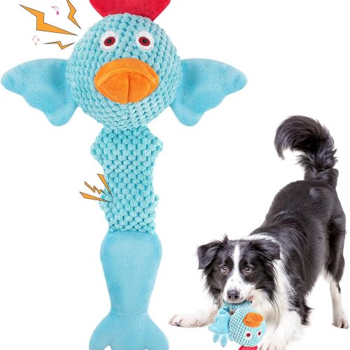 Interactive Plush Tug of War Squeaky Toy for Small & Medium Dogs, Ideal for Teething Puppies