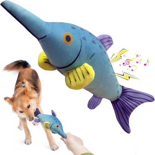 Plush Squeaky Tug of War Dog Toy for All Breeds, Soft Chew Toy to Keep Puppies and Dogs Busy
